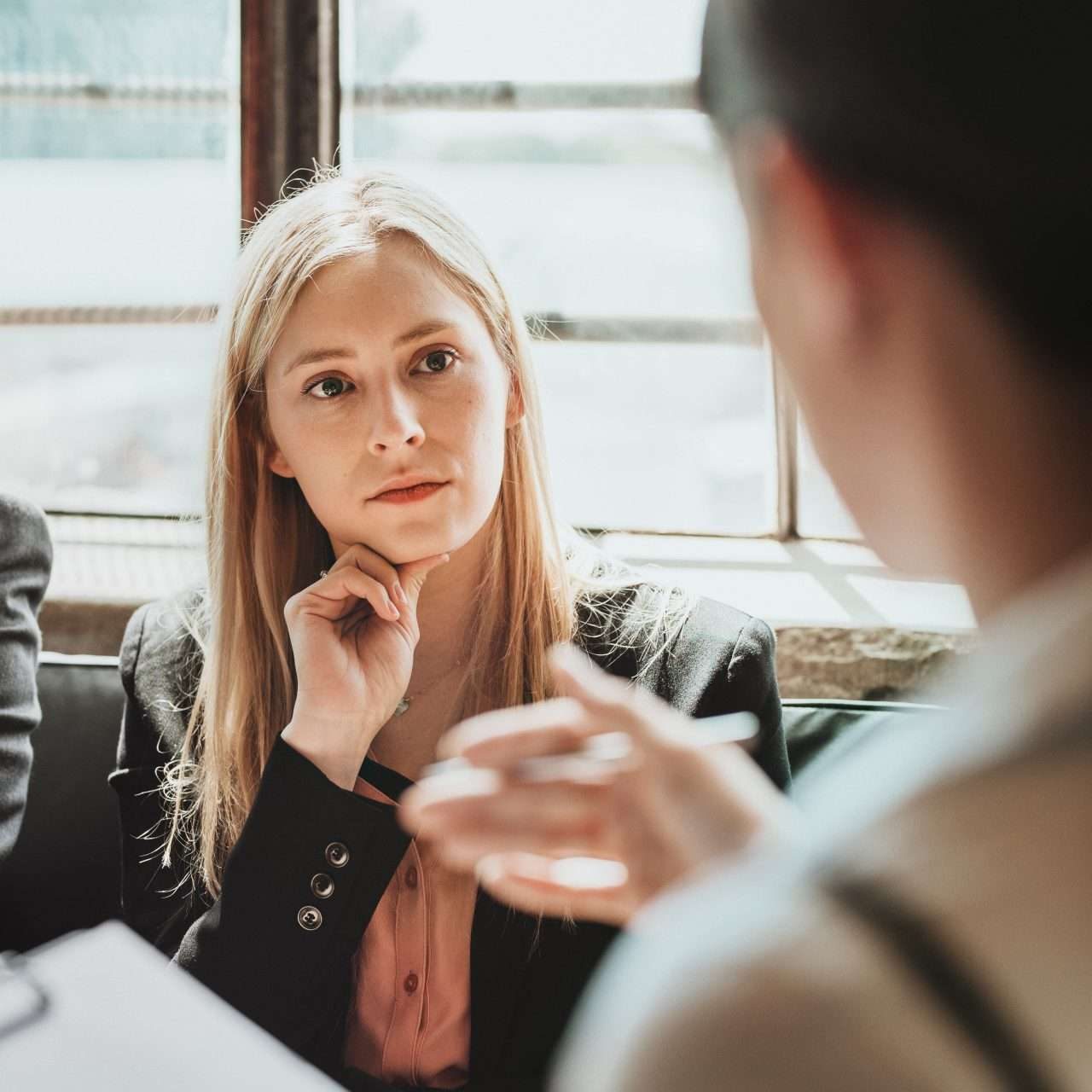 Business people talking in a consultation